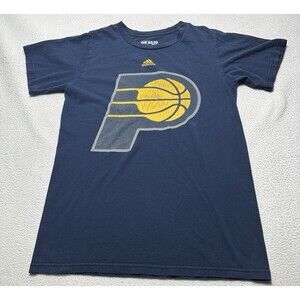 Indiana Pacers Adidas NBA Short Sleeve Shirt Adult Size Small Basketball *READ